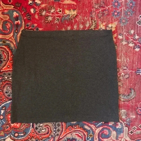 Nicol Caramel charcoal stretchy maternity skirt - Picture 1 of 2